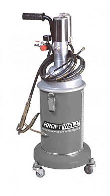 KraftWell KRW1798.PN Нагнетатель солидола мобильный с пневмоприводом