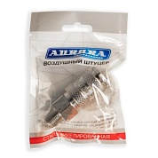 Штуцер мама с наружной резьбой 1/4M, никелированная сталь, уп. 1шт