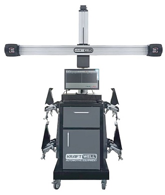 KraftWell VeritaPro-III Стенд сход-развал 3D с кабинетом и алюминиевой стойкой с лифтом, ПК в комплекте
