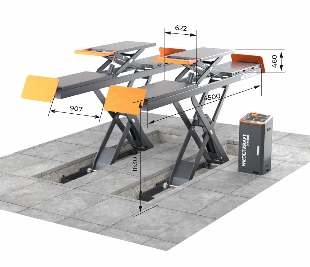 WDK-506 Ножничный подъемник для развал/схождения
