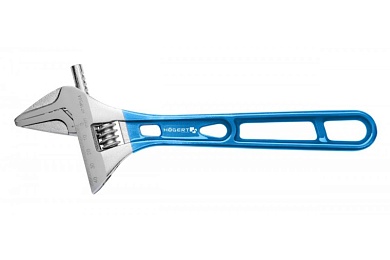HOEGERT Разводной облегченный ключ с длинной рукояткой 256 мм