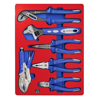 Набор пассатижей, плоскогубцев и бокорезов, ложемент МАСТАК 5-3006