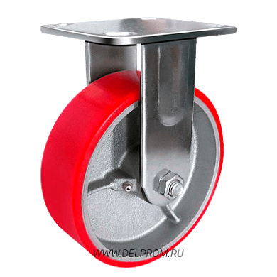 FCp 80 Большегрузная полиуретановая неповоротная колесная опора д200 (VILS)