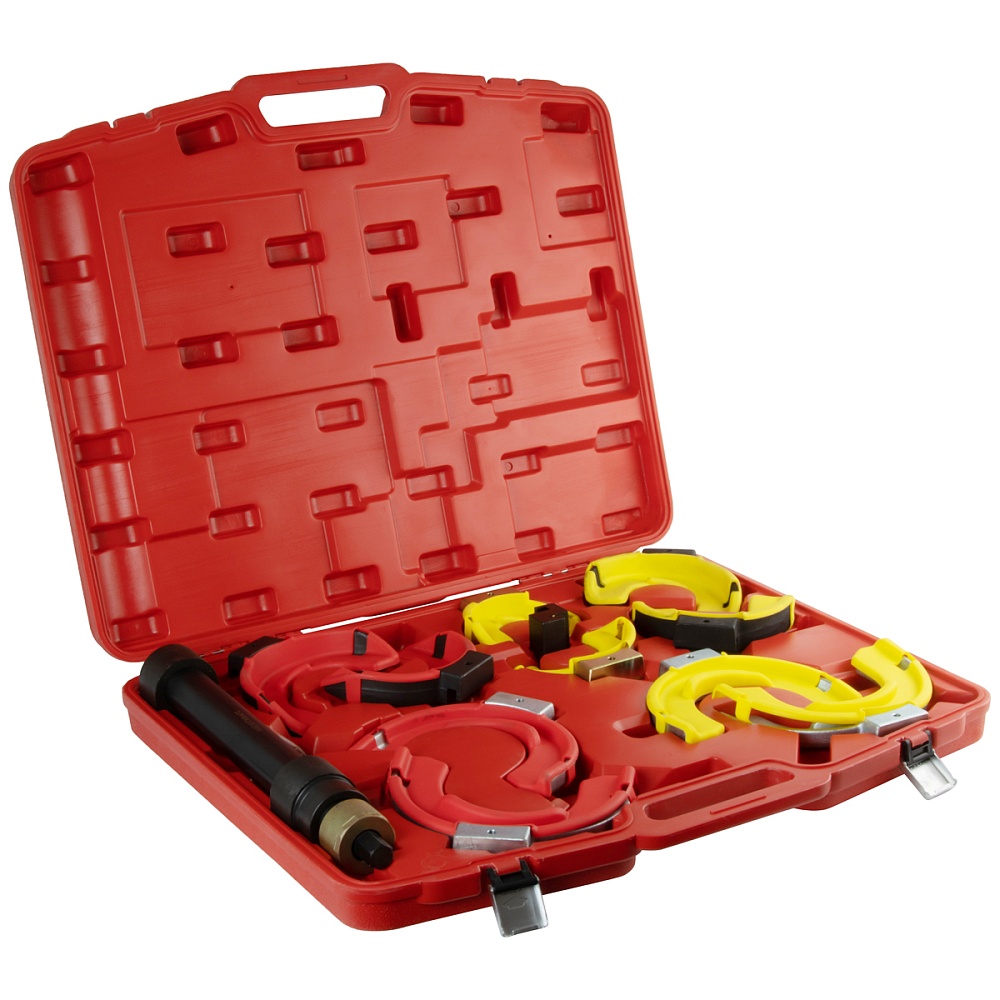 WDK-214029A Съемник пружин усиленный, 5 пар захватов для сжатия и сборки/разборки стоек амортизаторо Wiederkraft