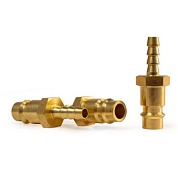 Штуцер профессиональный папа ёлка d.6мм M, латунь, 25шт