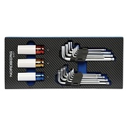 Набор шестигранных ключей и ударных головок 21 предмет в ложементе для тележки NORDBERG 241021T