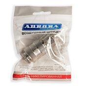 Штуцер мама ёлка d.9мм F, никелированная сталь, уп. 1шт