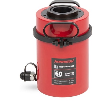 HRH-CY06060050 Гидравлический цилиндр (домкрат) с полым штоком, однополостной 60 т, ход 50 мм