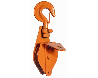 Блок шкивовый однорольный с крюком и откидной щекой СибТаль 2Т