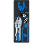 KING TONY Набор пассатижи, переставные клещи и зажим, ложемент, 3 предмета KING TONY 9-40113GPV