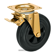 SCMb 80 Усиленная поворотная колесная опора с тормозом ч.р. д200 (VILS)