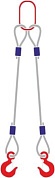Строп канатный с 2 крюками 12,5Тх1М