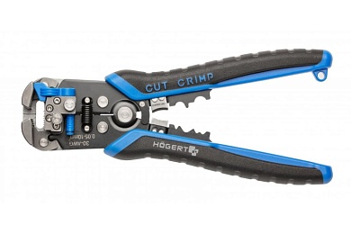 HOEGERT Клещи автоматические для зачистки проводов с диапазоном от 0.05 до 10.0 мм2 (30-8 AWГ)
