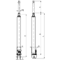 Гидроцилиндрсо встроенным насосом 3т двухплунжерный (620-1110мм)СОРОКИН