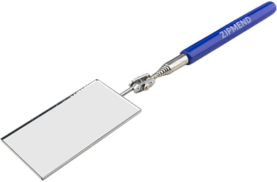 Телескопическое зеркало инспекционное прямоугольное 51×89мм, L-292–781мм