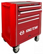 Тележка с комплектом инструмента, 5 полок, 9 ложементов, 161 предмета KING TONY 932A-005MR KINGTONY