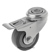 SChgb 25 Аппаратная колесная опора с тормозом с.р. под болт м10 д50 (VILS)