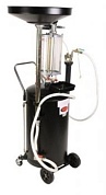 Установка пневматическая RF-TRG2090 для удаления отработанного масла перекатная с индикатором заполнения бак 90л, воронка 10л  ROCKFORCE /1