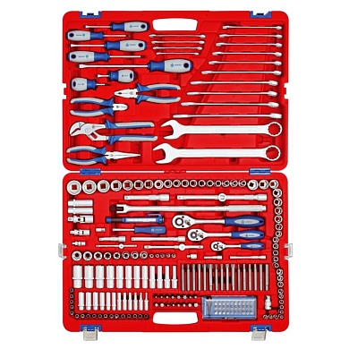 Набор инструментов 212 предметов, универсальный МАСТАК 01-212C